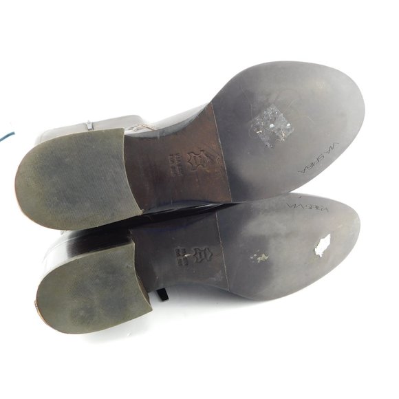 VIA SPIGA Brown Leather Riding Style Block Heel Tall Boots 8.5 - Picture 7 of 10